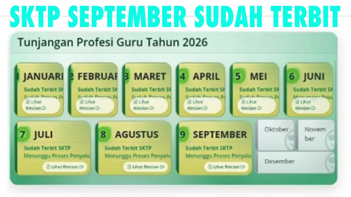 Penanganan Data SKTP September 2026 yang Cepat Mencegah Penundaan Pencairan Tunjangan Guru ke Periode Berikutnya