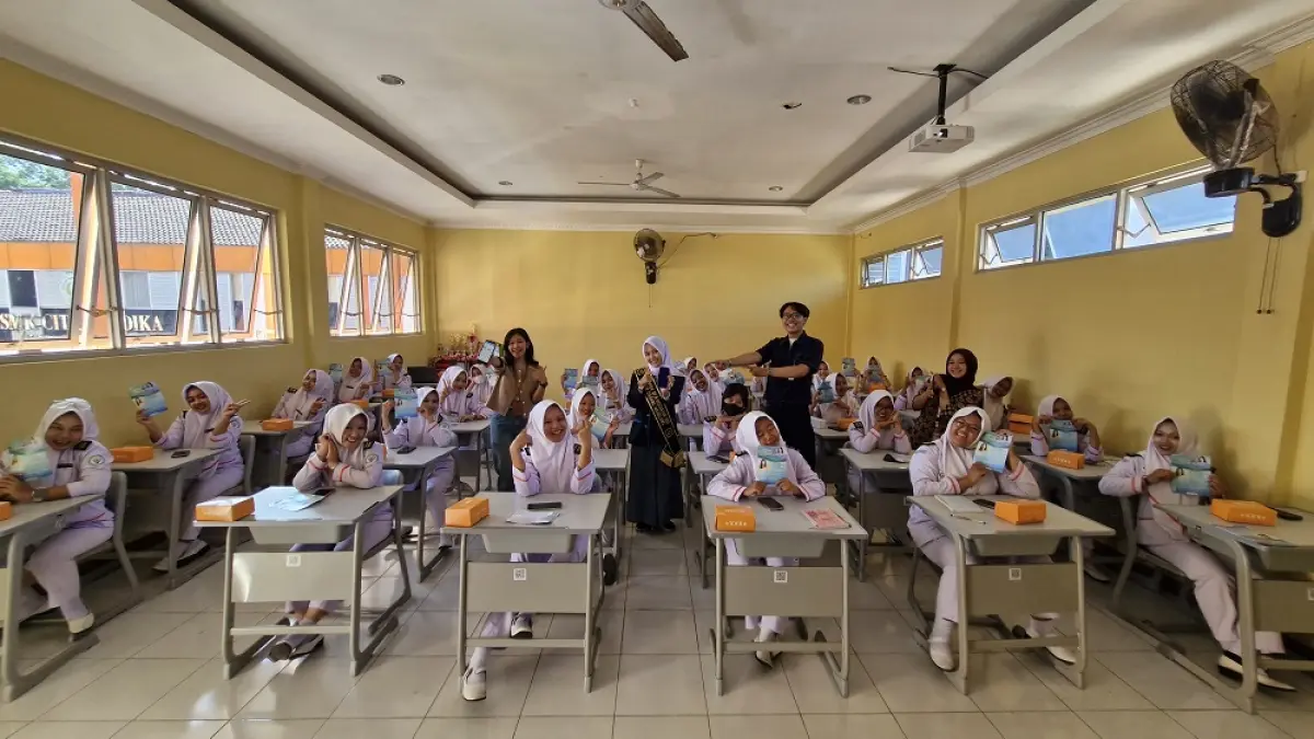 Program Edutour Duta Muda BPJS Kesehatan Cabang Magelang berkunjung ke SMK Citra Medika Kota Magelang, Rabu (23/9/2026). (PUPUT PUSPITASARI/JAWA POS RADAR MAGELANG)