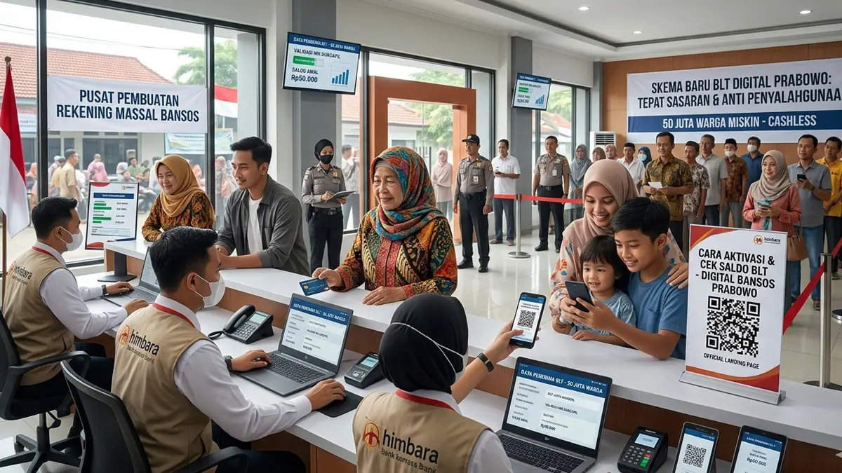 Skema Baru Bansos 50 Juta Warga Begini Perbandingan Sistem Bansos Lama vs BLT Digital Baru