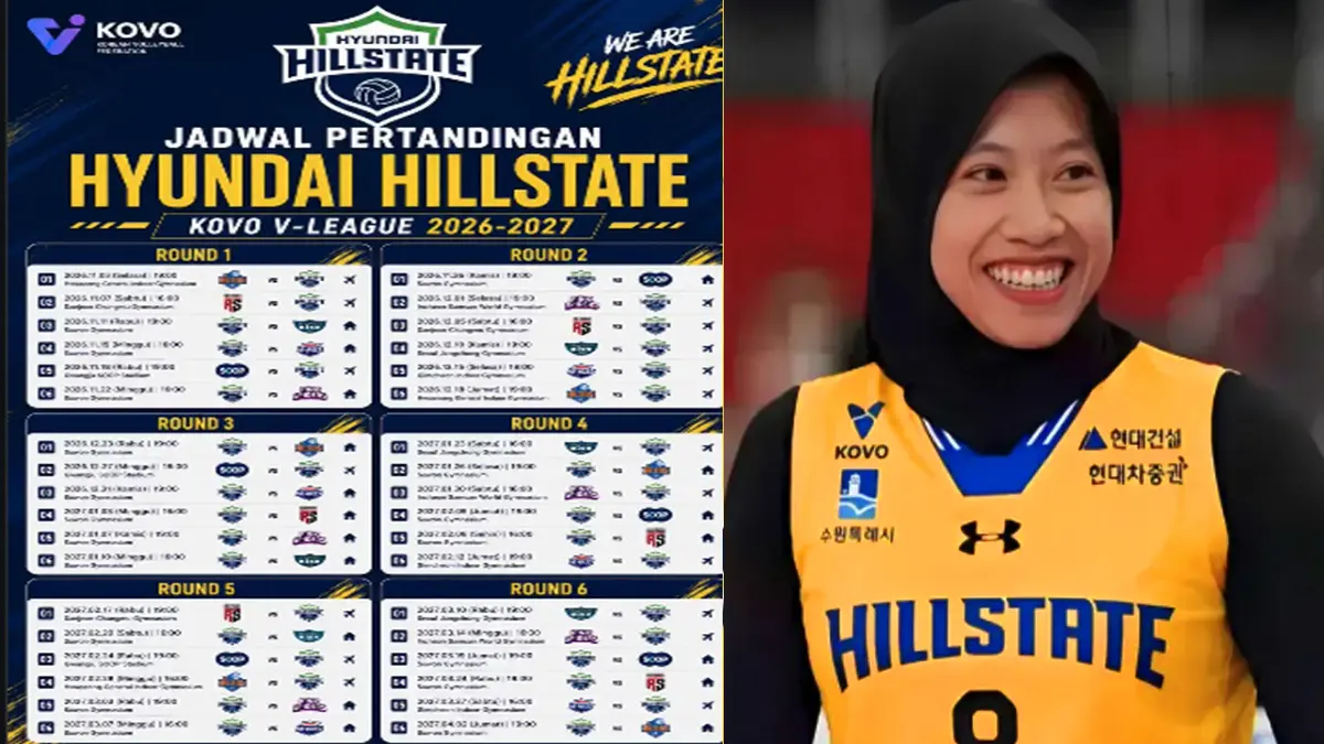 Jadwal 5 Laga Perdana Megawati Hangestri Bersama Hyundai Hillstate di V-League 2026/2027