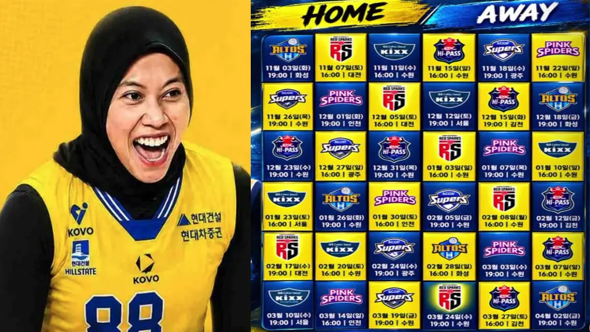 Jadwal Megawati Bersama Hyundai Hillstate Musim 2026-2027: Catat Tanggal Tempur Kontra Red Sparks!