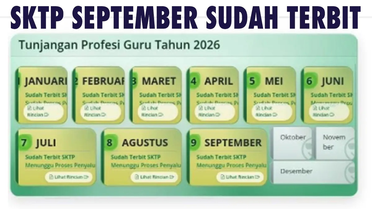 SKTP September 2026 Terbit? Ini Mekanisme Penyaluran Berdasarkan Status Guru Honorer