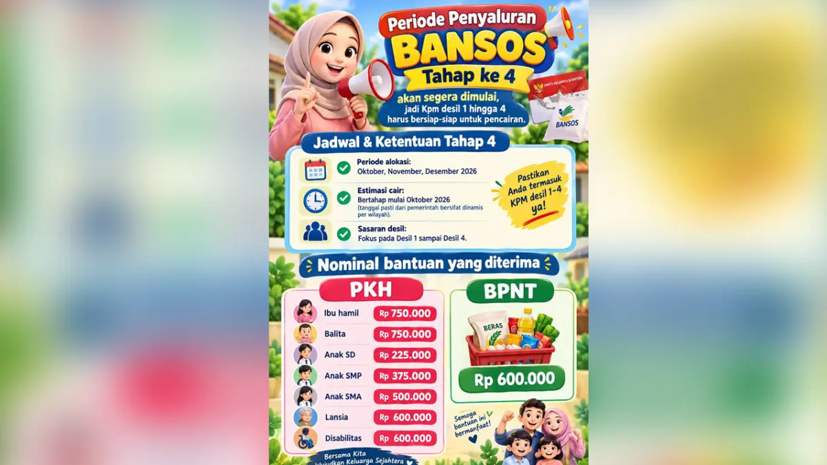 Bansos Oktober 2026 cair kapan?