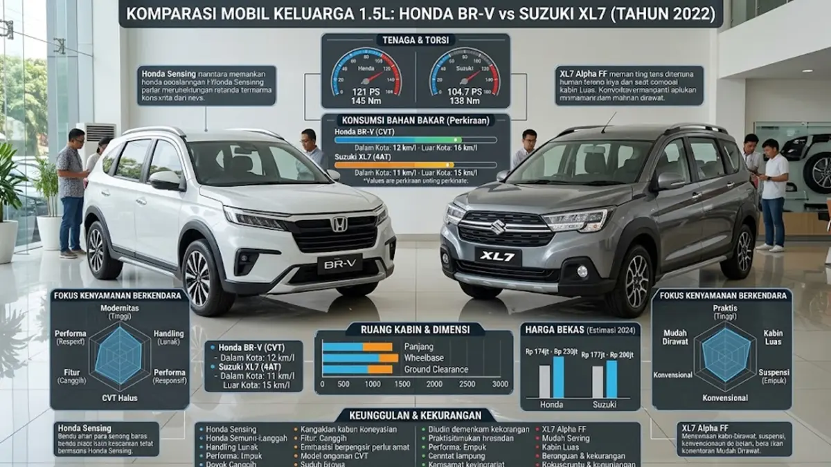 perbandingan Honda BR-V dan Suzuki XL7