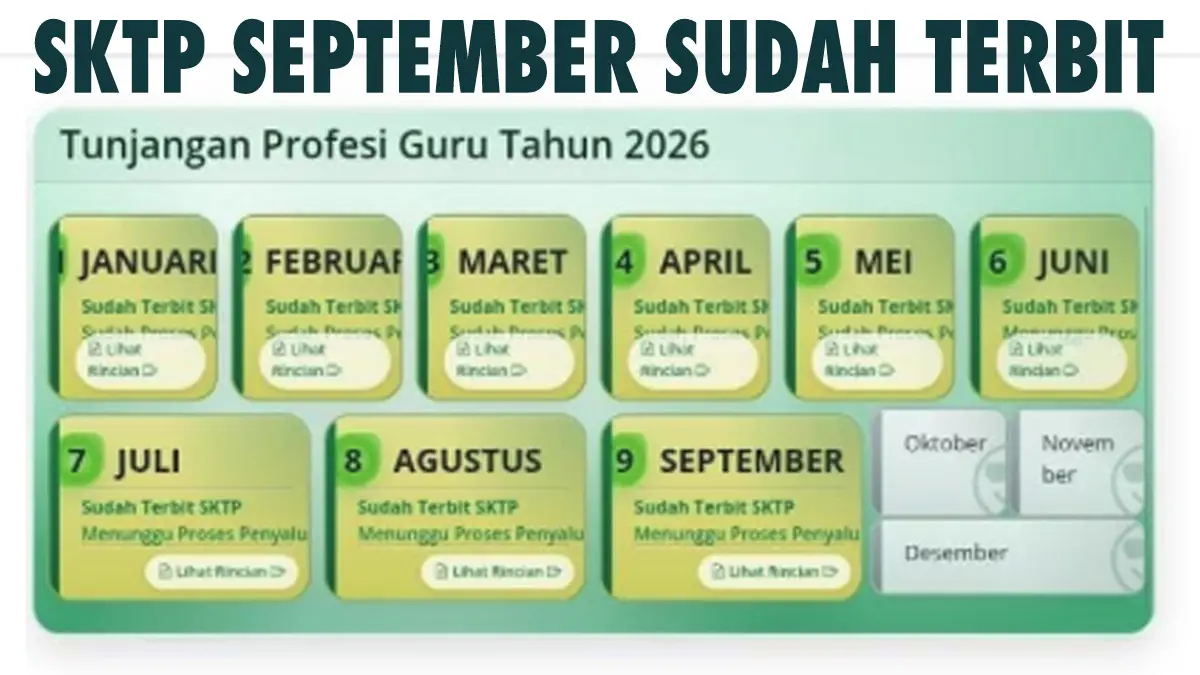 SKTP September 2026 Terbit? Ini Mekanisme Penyaluran Berdasarkan Status Guru ASN