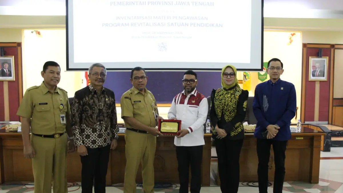 Kunker Komite III DPD RI dalam rangka inventarisasi materi pengawasan program revitalisasi satuan pendidikan di Kantor Dinas Pendidikan Provinsi Jawa Tengah.