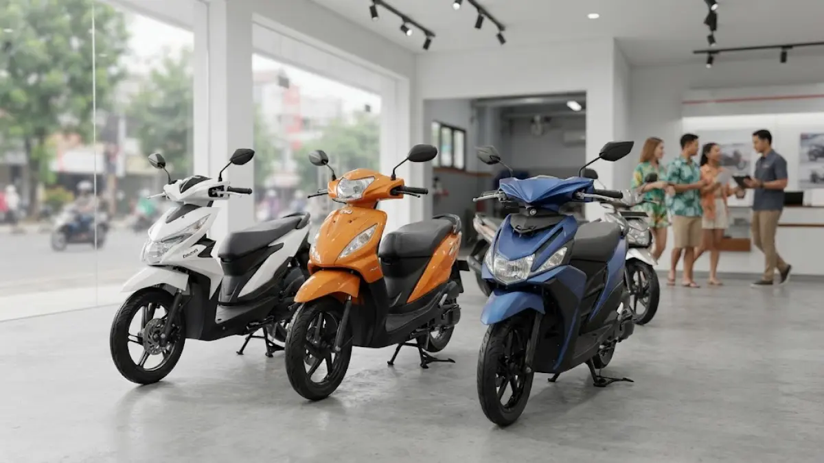 Sejumlah motor matic entry-level masih ditawarkan dengan harga di bawah dan sekitar Rp20 juta pada September 2026. (ai/Sulistiono)