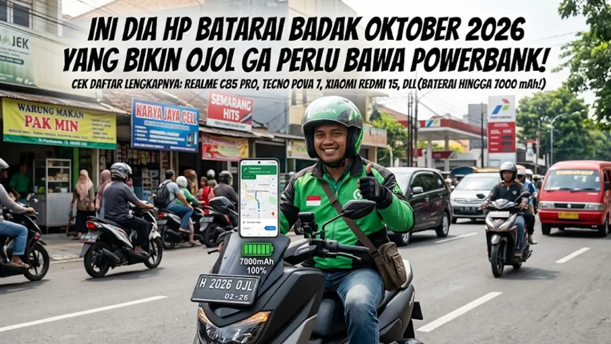 Simak 5 pilihan HP baterai paling awet Oktober 2026