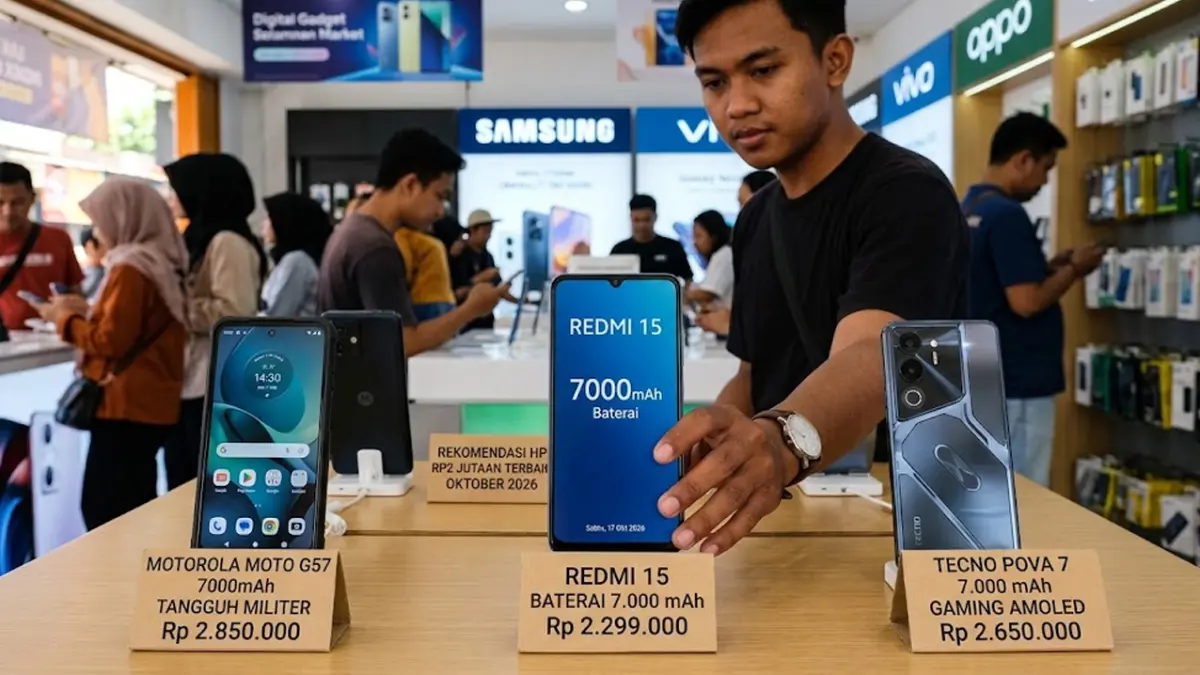 Spesifikasi REDMI 15 baterai 7000 mAh