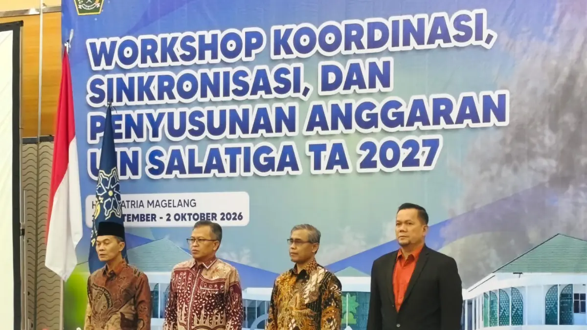 Pimpinan UIN Salatiga dalam acara pembukaan workshop