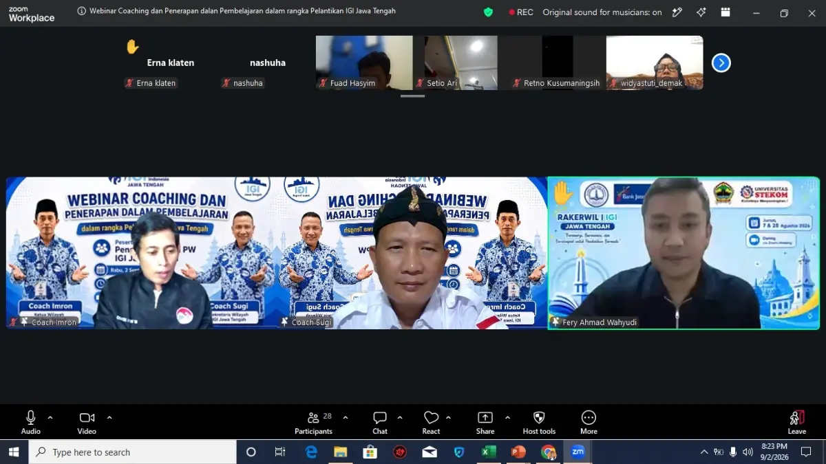 IGI Jawa Tengah menggelar program coaching gratis untuk pengurusnya, di berlangsung selama 30 hari, mulai 2 September 2026 lalu, yang diikuti sebanyak 35 pengurus aktif.