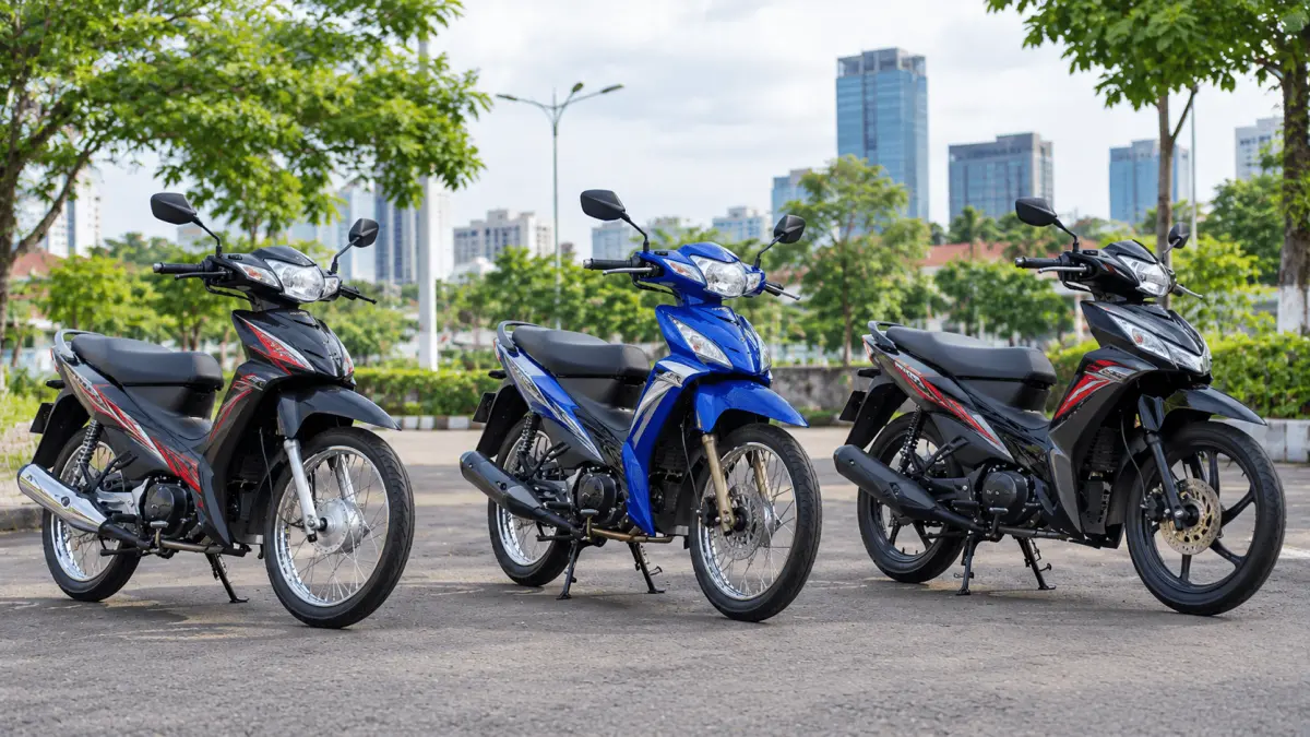 Ilustrasi: Motor bebek menawarkan harga yang terjangkau, bahkan ada dikisaran harga Rp14 jutaan. (ai/Sulistiono)