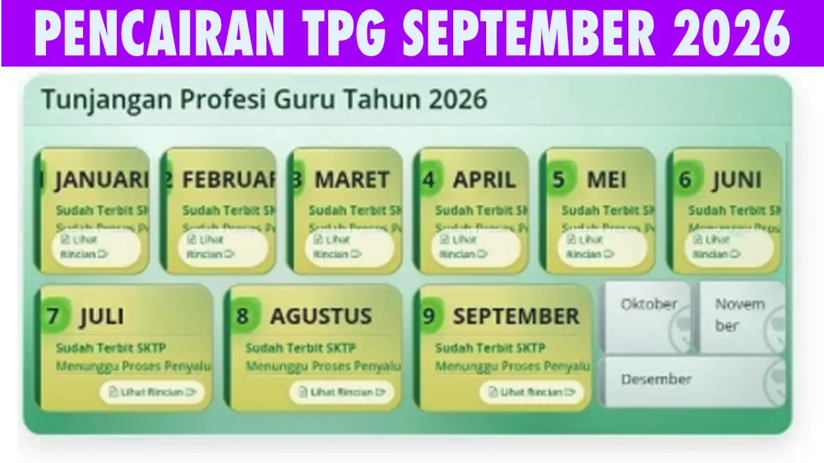 Uang TPG September 2026 Cair Bertahap, Ini Solusi Instan Jika Data Info GTK Anda Masih Belum Valid
