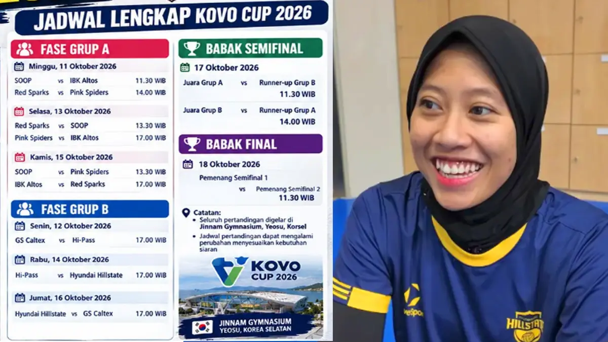 Live Streaming KOVO Cup 2026 Putri: Jadwal Lengkap & Debut Megawati Tonton di Mana?