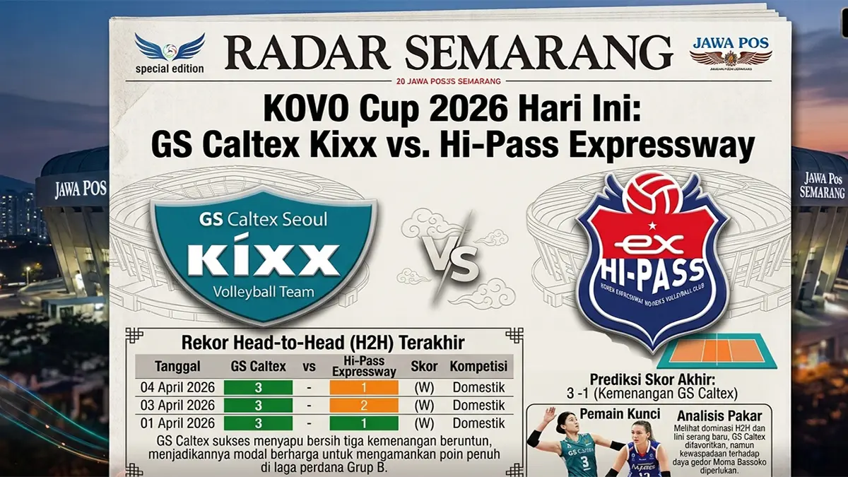 JADWAL KOVO CUP 2026 LIGA VOLI KOREA SELATAN (GRAFIS: FALAKH/RADAR SEMARANG)