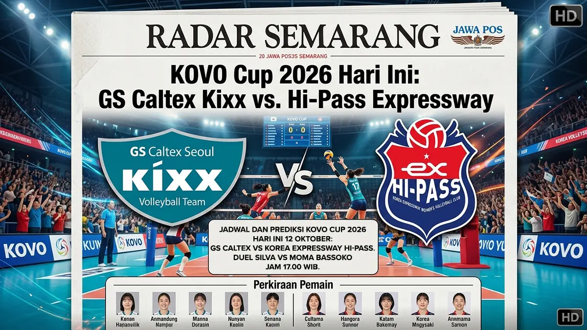 JADWAL KOVO CUP 2026 LIGA VOLI KOREA SELATAN (GRAFIS: FALAKH/RADAR SEMARANG)