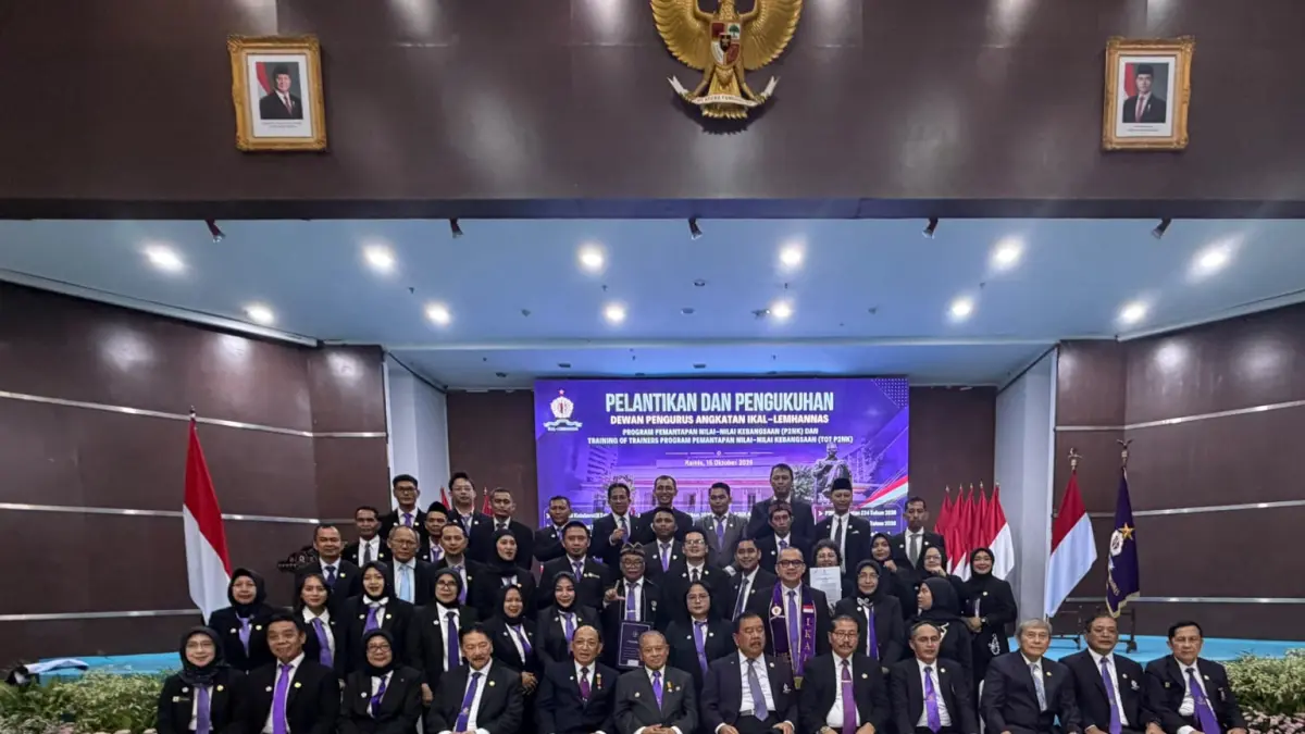DPA IKAL-Lemhannas RI TOT P2NK Angkatan 41 masa bakti 2026-2031 bersama Pengurus Harian DPP IKAL-Lemhannas RI.