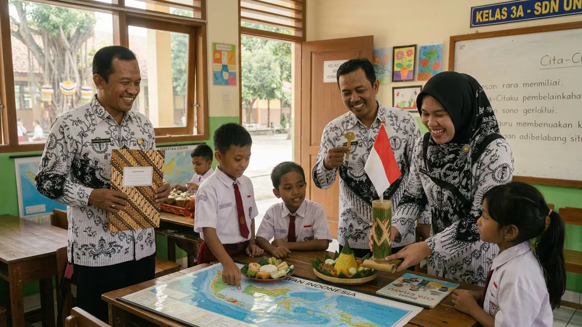 ILUSTRASI GURU, TENAGA HONORER, PPPK, PNS (GRAFIS: FALAKH/RADAR SEMARANG)