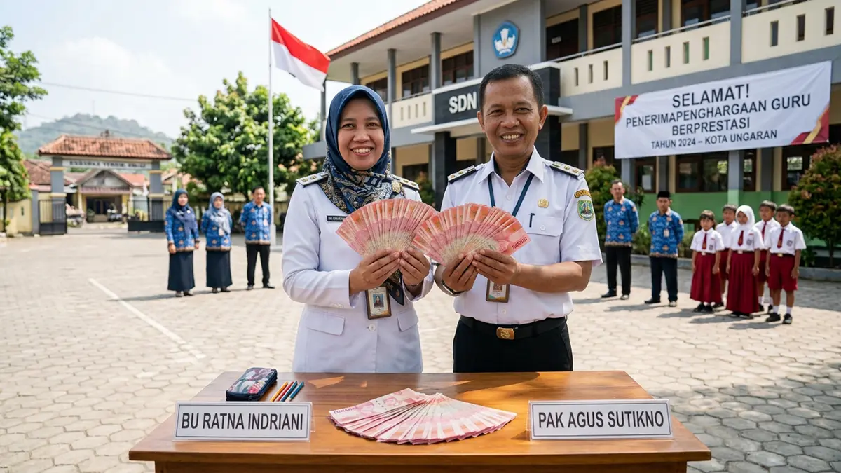 Tunjangan Profesi Guru (TPG) SKTP 2026 Cair Bapak Ibu Guru Bahagia (GRAFIS: FALAKH/RADAR SEMARANG)