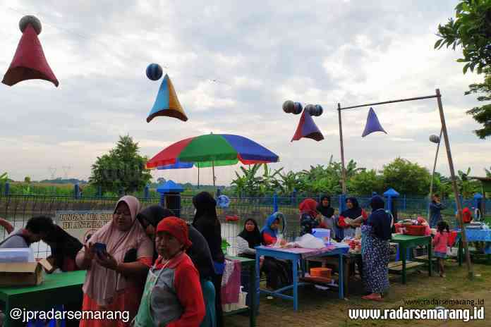 OBJEK WISATA BARU: Embung di Desa Bumiayu kini dipoles menjadi area wisata.