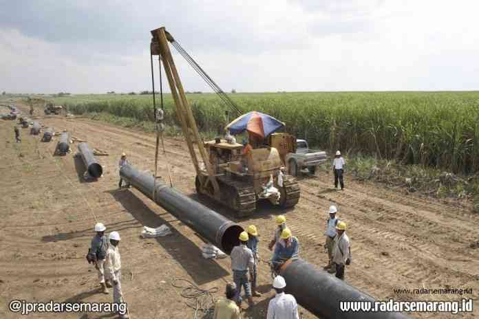 PT PGN melalui Pertagas mulai membangun pipa minyak mentah Rokan sepanjang ± 367 KM dengan diameter 4-24 inci pada koridor Minas-Duri–Dumai dan koridor Balam-Bangko-Dumai, wilayah kerja Rokan. (Istimewa)