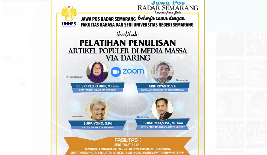 Pelatihan JPRS-UNNES