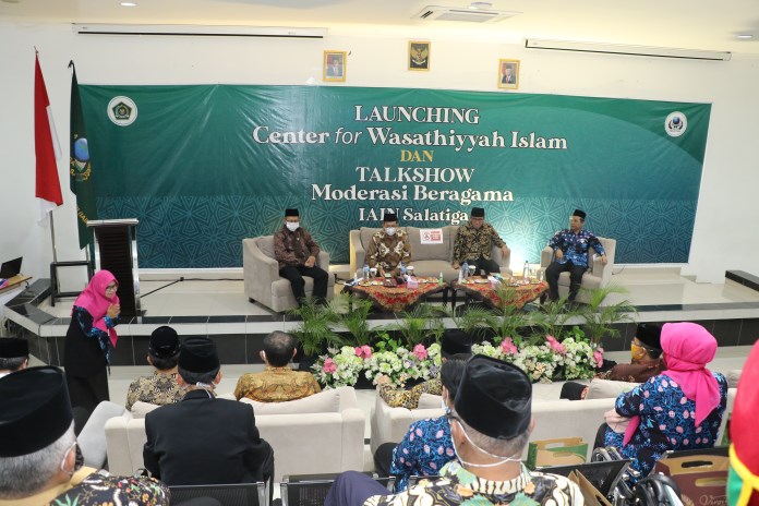 IAIN Salatiga meresmikan Center for Wasathiyah Islam. (Dhinar Sasongko/Jawa Pos Radar Semarang)