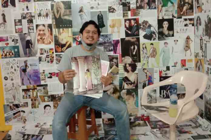 KREATIF: Sangaji Bowoleksono di spot foto dengan variasi background yang unik dan instagramable. (DOKUMEN PRIBADI / RADAR SEMARANG)