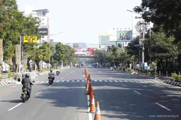 Jalan Pemuda Semarang difoto Sabtu (3/7/2021). (FOTO ILUSTRASI DOKUMENTASI JAWA POS RADAR SEMARANG)