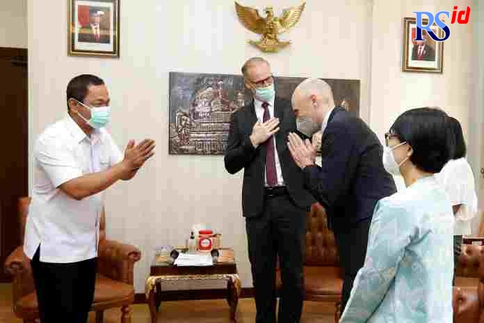 Wali Kota Semarang Hendrar Prihadi menyambut Duta Besar Denmark untuk Indonesia, Lars Bo Larsen, yang datang didampingi wakilnya, Soren Bindesbøll. (Istimewa)