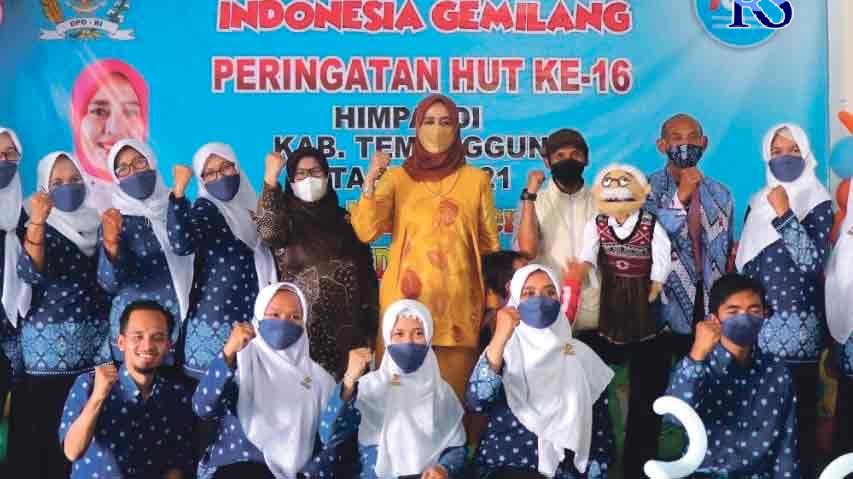 Himpaudi Temanggung menggelar milad ke-16 di gedung TP PKK Temanggung yang disiarkan virtual Sabtu (4/9/2021). (Istimewa)