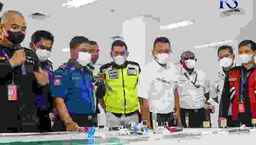 Pihak Bandara Ahmad Yani gelar table top dan modular exercise penanggulangan keadaan darurat. (Istimewa)