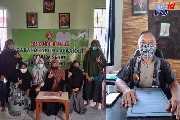 Kegiatan posyandu remaja di Kelurahan Jerakah jadi salah satu upaya untuk menjaga kesehatan warga. Sukiyono (kanan). FIGUR RONGGO WASSALIM/ JAWA POS RADAR SEMARANG