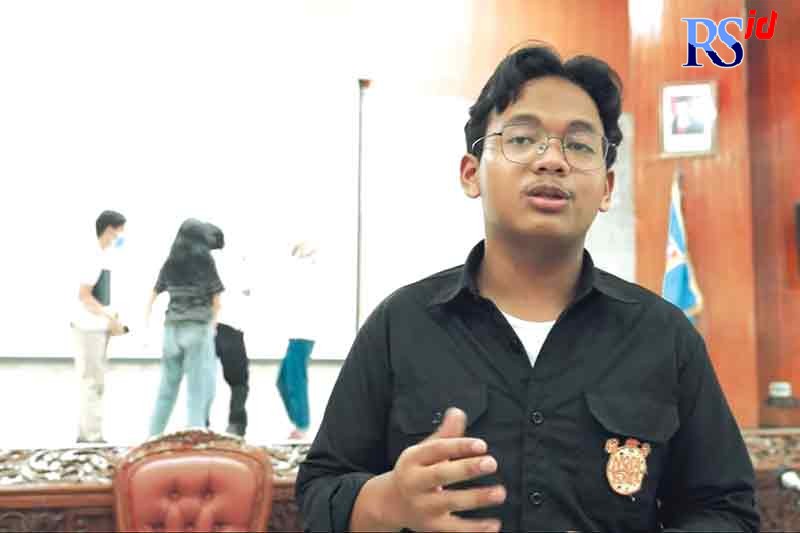 Ketua Pensaga 2021, Arya Nandhana Syariendrar ketika menjelaskan tentang konsep dan inovasi Pensaga 2021 yang akan diselenggarakan 11 Desember mendatang. (Istimewa)