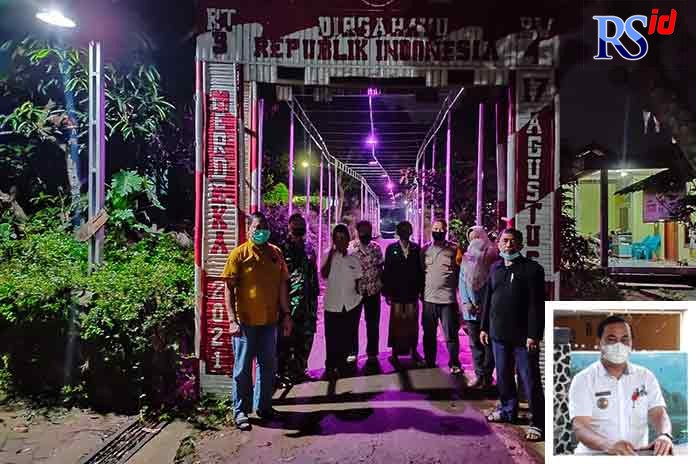 Tim gabungan di Kelurahan Plalangan tak bosan-bosannya keliling wilayah untuk menyosialisasikan protokol kesehatan. Muhammad Arifin. (HANES WALDA MUFTI UTOMO/JAWA POS RADAR SEMARANG)