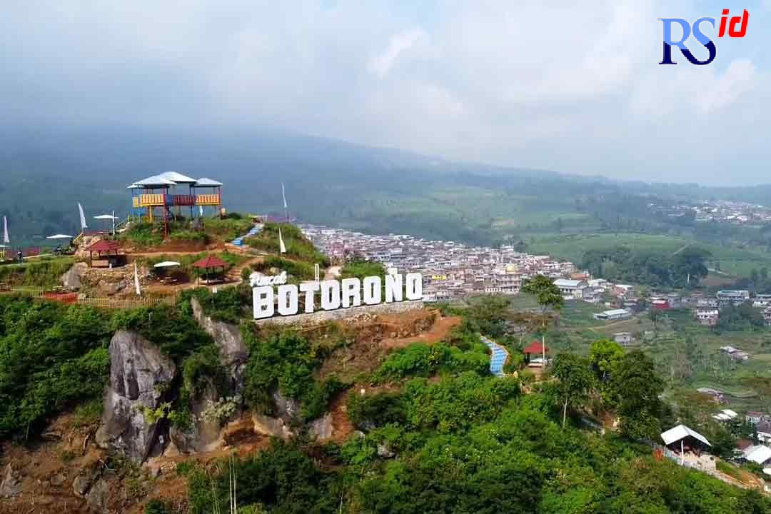 Pemandangan puncak Botorono dipotret menggunakan drone. (Istimewa)