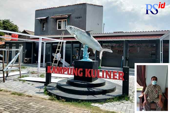 Kampung Kuliner di kompleks kantor kelurahan Tambakharjo yang akan digunakan sebagai lokasi bisnis para pelaku UMKM. (ADIT BAMBANG SETYAWAN/JAWA POS RADAR SEMARANG)