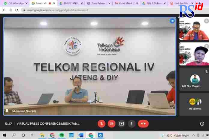GELAR PENCARIAN BAKAT : DEVP Telkom Regional IV Firmansyah saat menyampaikan rencana pencarian bakat baru bertajuk