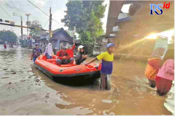 BANJIR: Banjir di Desa Pacar, Kecamatan Tirto, pertengahan Januari 2022. (IST)