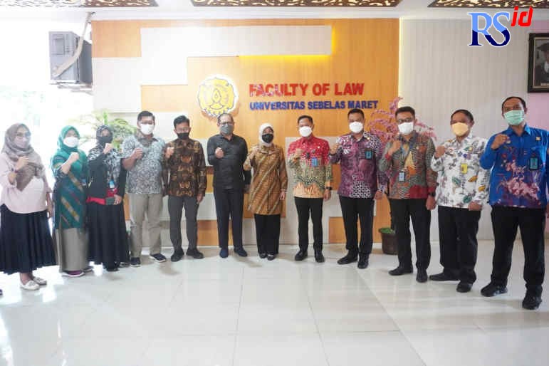 Kemenkumham Jateng saat menjalin kerjasama dengan UNS, Kamis (10/2/2021). (Istimewa)