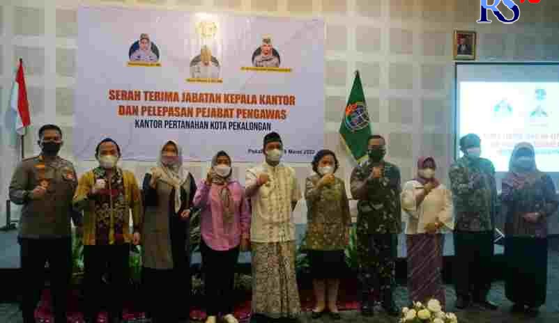 Forkopimda Kota Pekalongan saat menggelar pisah sambut Ketua BPN Kota Pekalongan lama dan baru. (Istimewa)