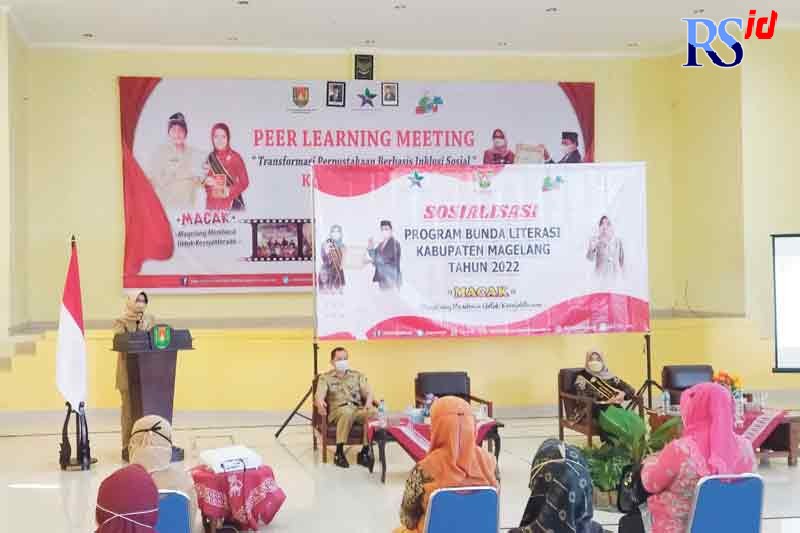Sosialisasi program bunda literasi di Dispuspa Kabupaten Magelang, Senin (14/3). (RIRI RAHAYU/JAWA POS RADAR SEMARANG)