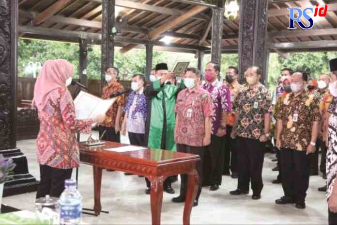 PELANTIKAN: Prosesi pelantikan pejabat dilingkungan Pemkab Demak. (Wahibpribadi)