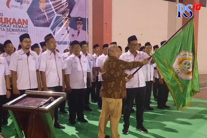Joko Santoso saat dilantik sebagai Ketua Ikatan Pencak Silat Indonesia Semarang. (Istimewa)
