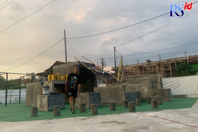 Taman Parkour Lamper Semarang menjadi salah satu fasilitas yang disediakan oleh pemkot semarang. (Melvin Zaenul Asiqin/Jawa Pos Radar Semarang)