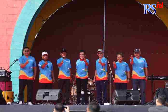 LAUNCHING ANGKRINGAN DIGITAL : Kepala Perwakilan (KPw) Bank Indonesia Jawa Tengah Rahmat Dwisaputra, Anggota Komisi XI DPR RI Musthofa, Sekda Provinsi Jawa Tengah Sumarno SE MM, Ekonom Ahli Senior Departemen Kebijakan Sistem Pembayaran Bank Indonesia Ryan
