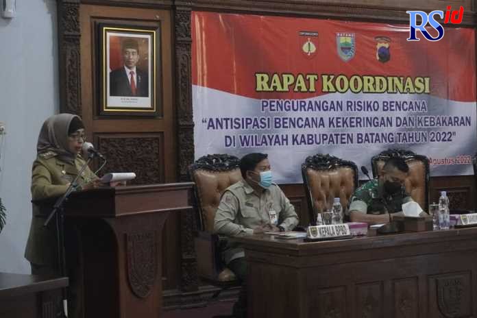 Rapat koordinasi pemetaan daerah rawan kekeringan di Kabupaten Batang. (Istimewa)