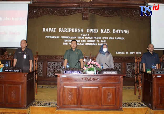 Suasana Rapat Paripurna DPRD Kabupaten Batang Kamis, (15/9). (Istimewa)