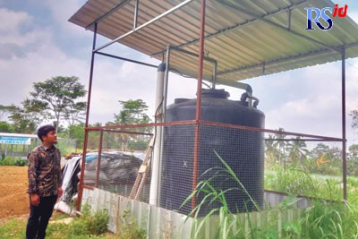 Tempat penampungan yang menjadi sumber air bersih bagi warga Desa Sugihmas, Kecamatan Grabag, Kabupaten Magelang. (M. Iqbal Amar/Jawa Pos Radar Semarang)