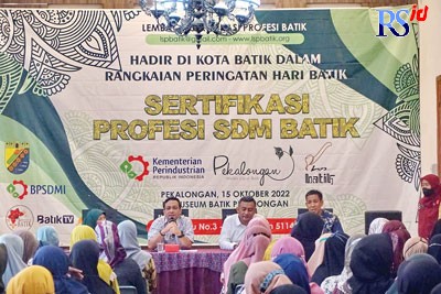 Pelatihan dan Uji Kompetensi Kerja Berbasis SKKNI di aula Museum Batik, Sabtu (15/10). (Istimewa)